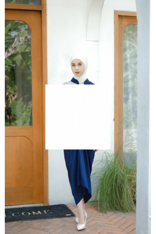 Baju Atasan kebaya Modern Azzura Navy